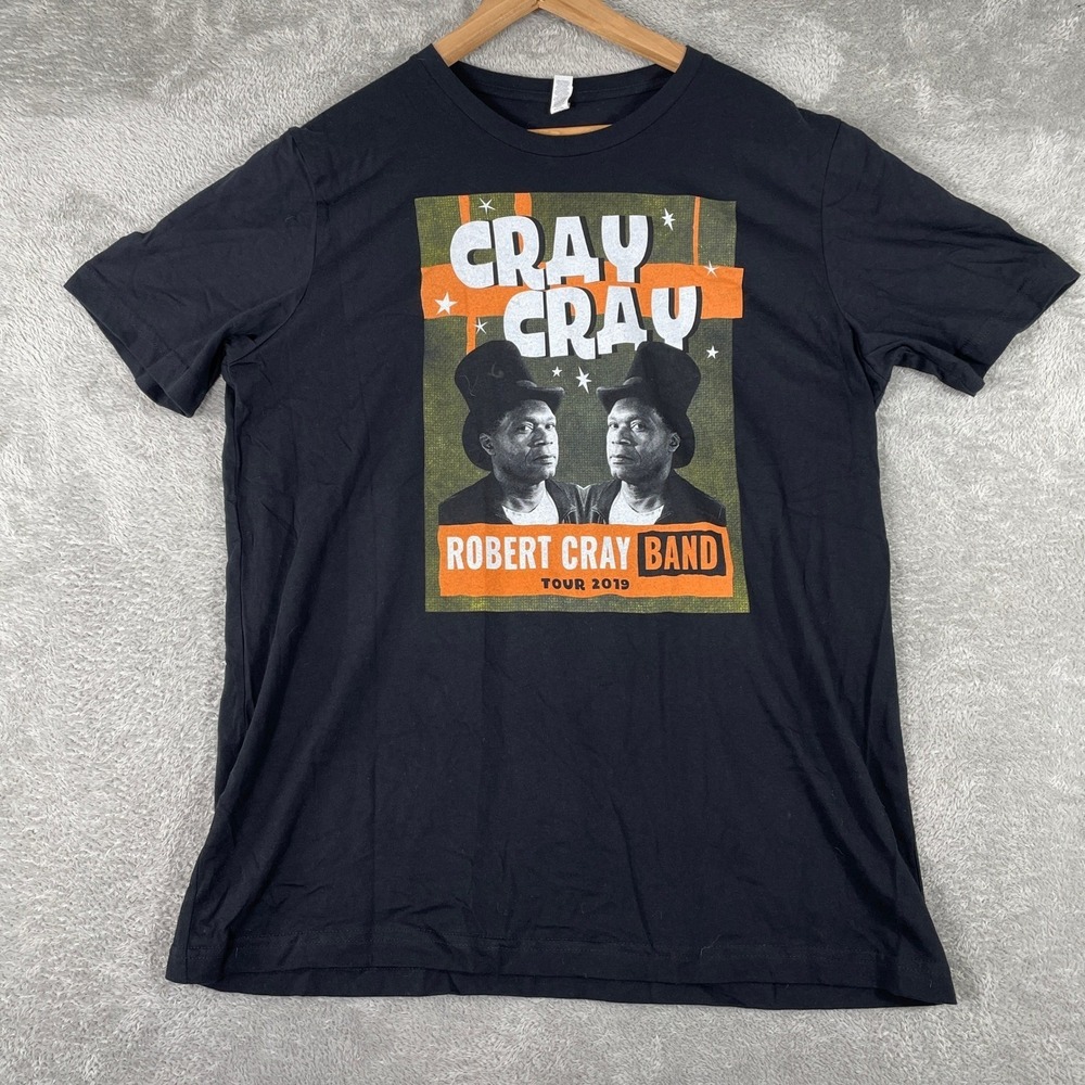 Robert Cray Band Shirt Mens XL Black 2019 Tour Concert Blues Music Bella Canvas